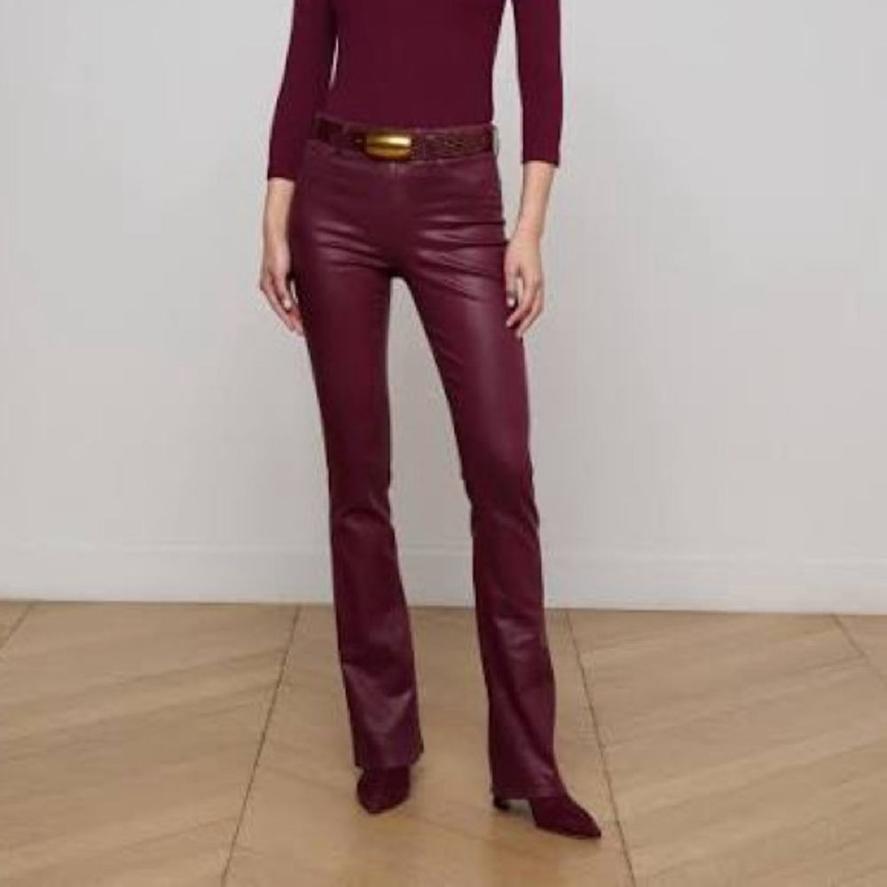 L’AGENCE Selma Coated Bootcut Jean Size 31